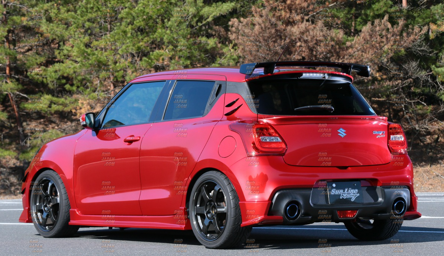 Sun Line Racing SLR Sport Aero Rear Gate Spoiler FRP - Swift Sport